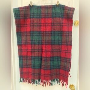 Cozy Tartan Throw Blanket - Red and Green - 48” x 60”